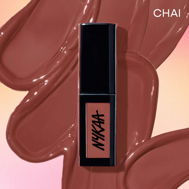 Nykaa Matte To Last Transferproof Liquid Lipstick - Chai -18 - 5 ml