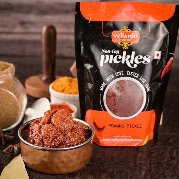 Vellanki Prawns Pickle - With Garlic - 250G