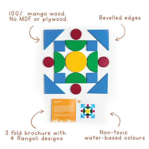 Gubbachhi Rangoli Wooden Puzzle 4 Yrs +
