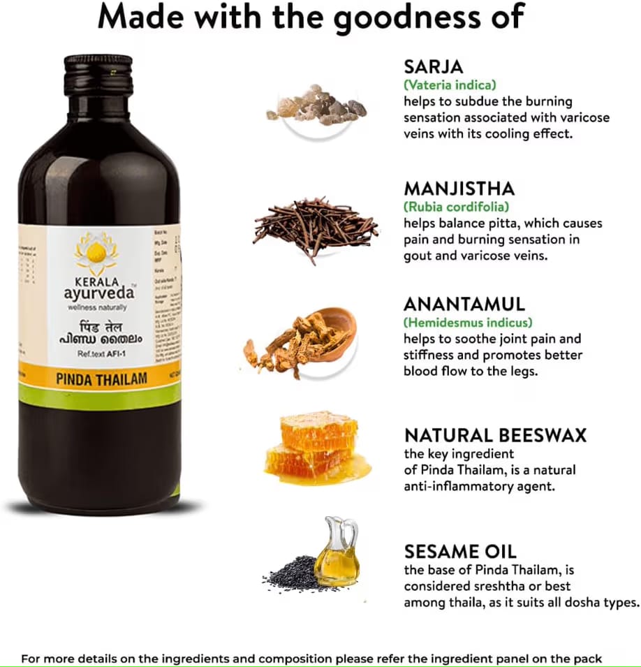 Kerala Ayurveda Pinda Thailam 450 Ml