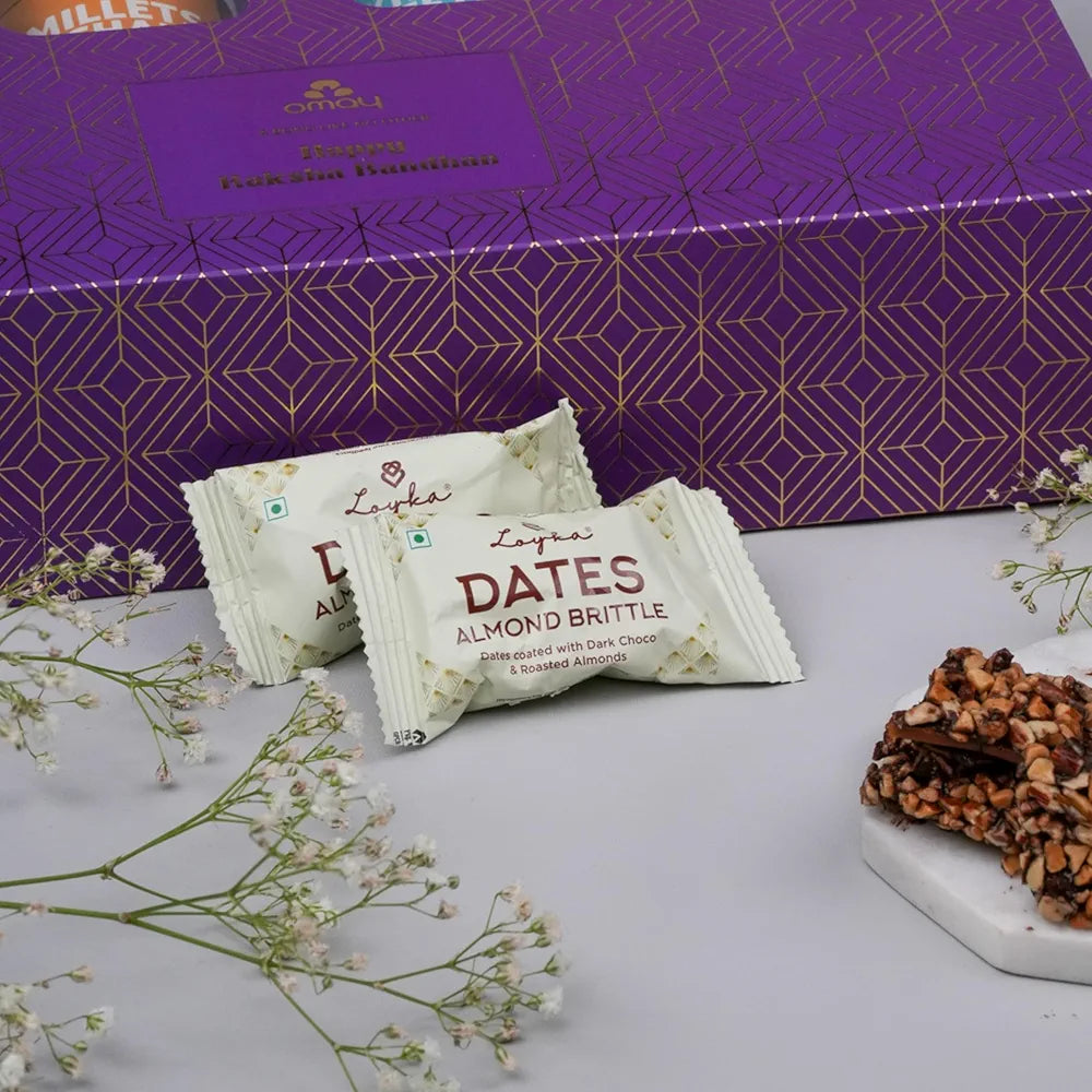 Omay Foods 8 Pcs_Healthy Indulgence Rakhi Gift Box