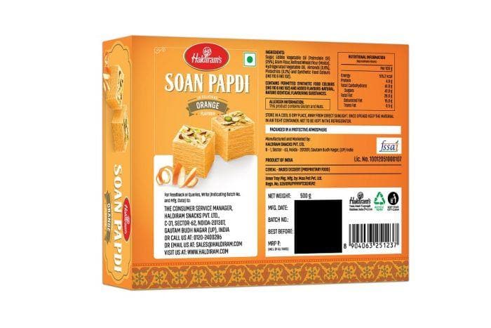 Haldiram's Soan Papdi Orange -500 gm