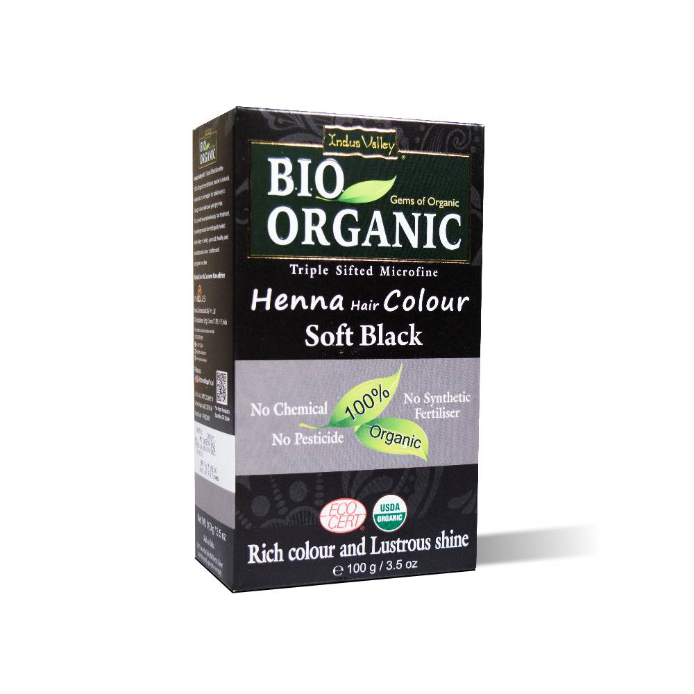 Indus Valley Soft Black Henna Hair Color