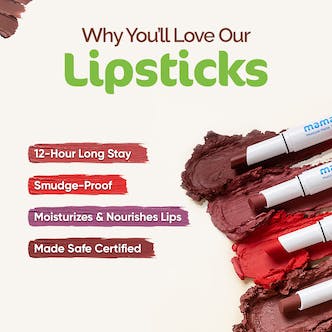 Mamaearth Moisture Matte Long Stay Lipstick – Carnation Nude