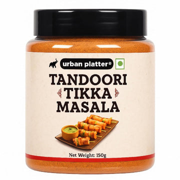 Jar of Tandoori Tikka Masala spice mix by Urban Platter on a white background