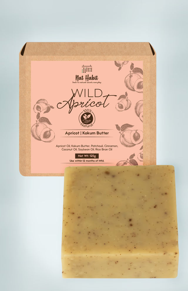 Nat Habit Cold Processed Wild Apricot Soap - 125 Grams