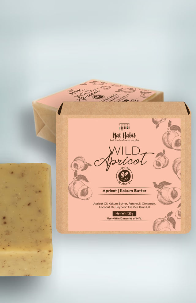 Nat Habit Cold Processed Wild Apricot Soap - 125 Grams