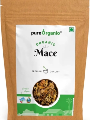 Pure Organio Organic Whole Mace Spice - japatri - Mace Javitri whole flowers Indian Spices Masala (50 Gm)