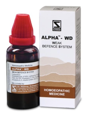 Dr.Willmar Schwabe India Alpha - Wd Weak Defences 30 Ml