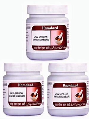 Hamdard Lauq Sapistan Khayar Shambari (125 Gm, Pack Of 3)