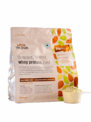 The Whole Truth Whey Protein Isolate+Concentrate | Pista Badaam Shake 1 kg