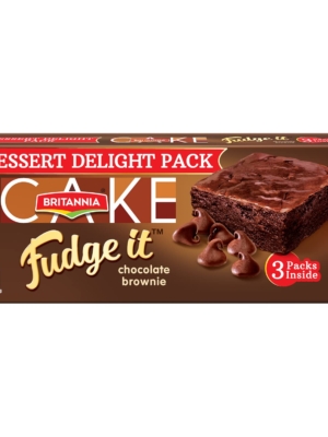 Britannia Cakes Fudge It Chocolate Brownie - 120 G