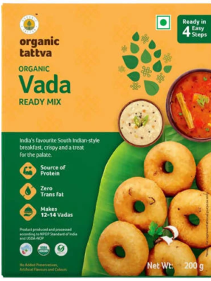 Organic Tattva  Vada Ready Mix -200 gm