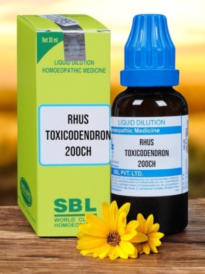SBL Rhus Tox 200 Homeopathic Medicine - SET OF 3 Bottles