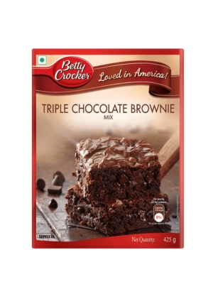 Betty Crocker Triple Chocolate Brownie - Instant Brownie Mix -475 G