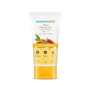 Mamaearth Ubtan Natural Glow Face Wash with Turmeric & Saffron - 150ml
