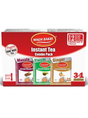 Wagh Bakri Instant Tea Premix Combo, 168 Grams, Ginger Powder